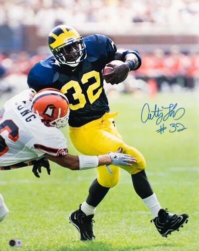 Anthony Thomas Signed Michigan Photo