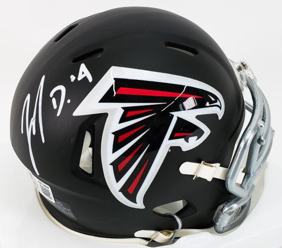 Jahan Dotson Signed Falcons Mini Helmet