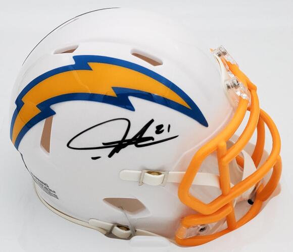 LaDainian Tomlinson Signed Chargers Mini Helmet