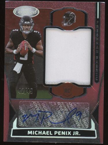 Michael Penix Jr. 2024 Rookie Patch Auto