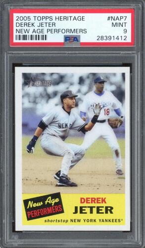 Derek Jeter 2005 Topps Heritage PSA 9