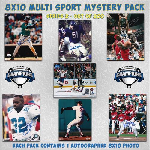 Multi-Sport Autographed 8x10 Mystery Pack