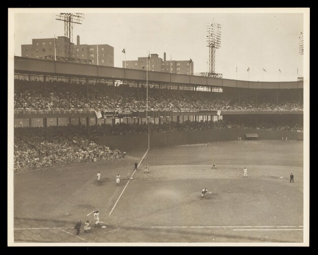 c.1951 Bobby Thomson's "Shot Heard 'Round the World" Oversize Type I Photo by Rudy Mancuso - Only Known Type I Example! (PSA/DNA)