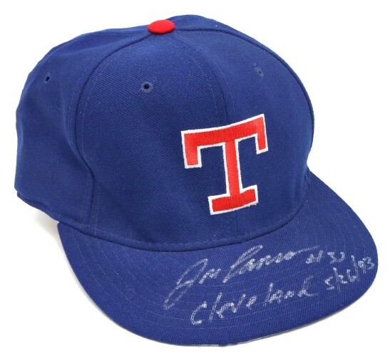 Signed 1993 Jose Canseco Game-Worn Texas Rangers Cap from the "Home Run Header"