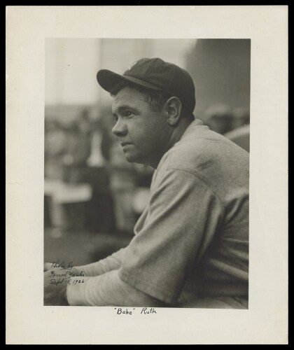 Newly Discovered 1926 Babe Ruth Oversize Type I Photo by Forrest Yantis (PSA/DNA)