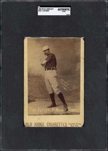1888 N173 Old Judge Cabinets #251-1 Tim Keefe (HOF) - SGC AUTH