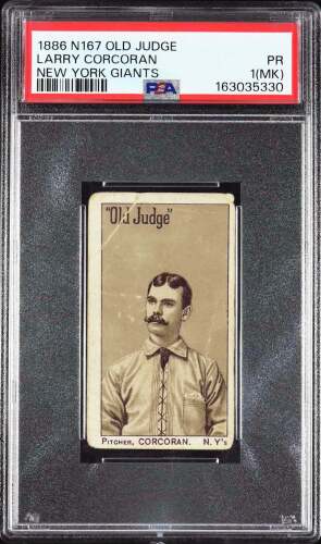 1886 N167 Old Judge Larry Corcoran - PSA PR 1(MK)