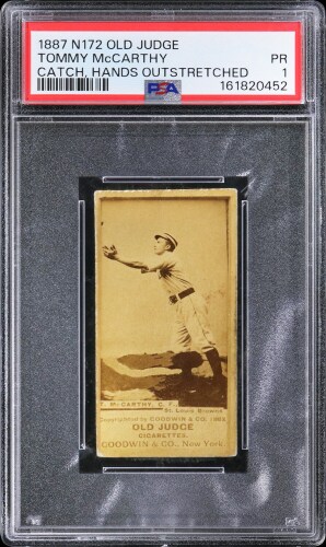 1888 N172 Old Judge Cigarettes #301-9 Tommy McCarthy (HOF) - PSA PR 1