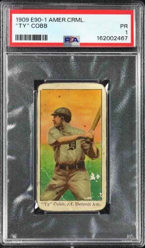 1909 E90-1 American Caramel Ty Cobb (HOF) - PSA PR 1