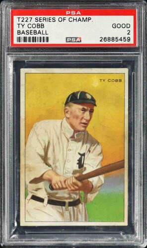 1912 T227 Honest Long Cut Ty Cobb (HOF) - PSA GOOD 2