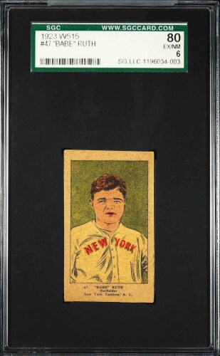 1923 W515 #47 Babe Ruth (HOF) - SGC EX-NM 6