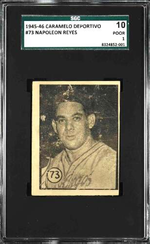 Rare 1945-46 Caramelo Deportivo #73 Napoleon Reyes (SP) - SGC PR 1