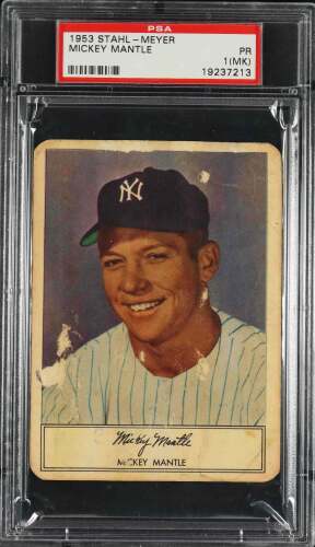 1953 Stahl-Meyer Mickey Mantle (HOF) - PSA PR 1(MK)