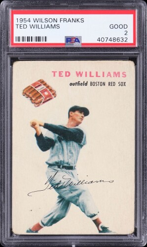 1954 Wilson Franks Ted Williams (HOF) - PSA GOOD 2