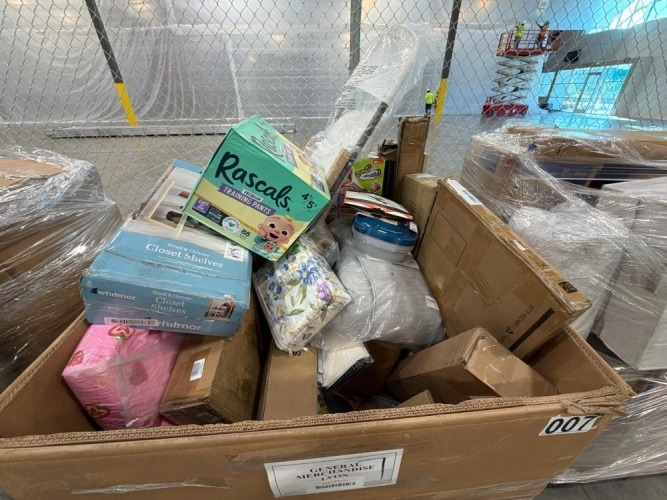 Super sports basketball hoop, cupcake container, folding chair, closet shelves, rascals training pants, yard trim, & More
