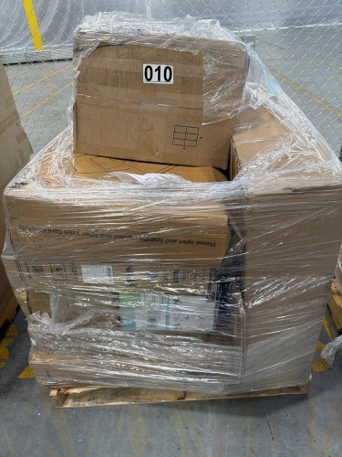 Ceiling fan, F4 series insignia TV, floor mat, food containers, rug pad, self skylight,& More