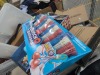 Bunch of balloons, Bluey toy, Christmas lights, PEERLE SS faucets, twine, cedar hanger, coffee cups, ice trays, cushions, protector glass, coffee filter, & More - 7